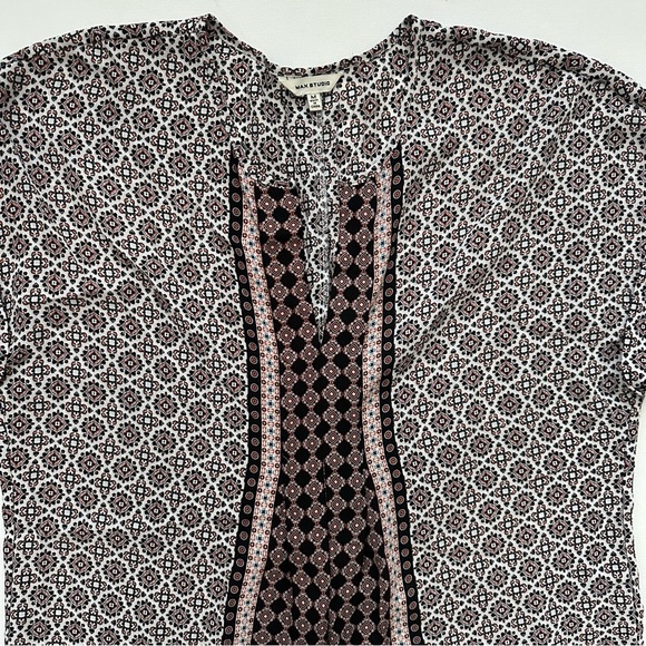Max Studio Short Sleeve Blouse Size M Women - Picture 14 of 16
